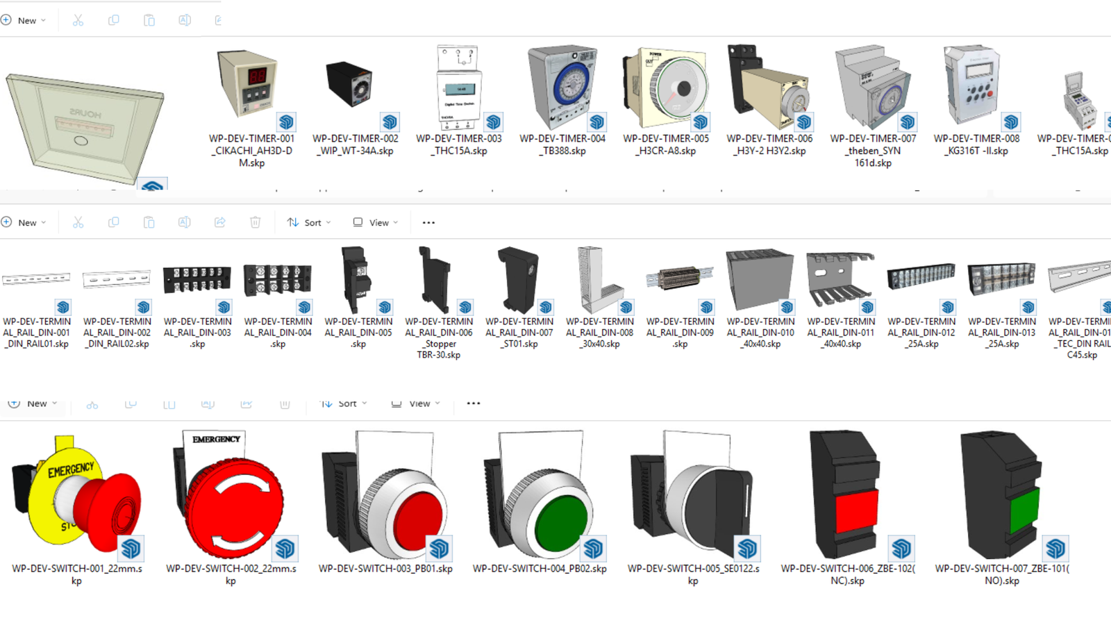 WP Control Panel Suite – ชุดปลั๊กอิน SketchUp ออกแบบตู้คอนโทรล BOQ + เดินสายไฟ 3D - Image 3